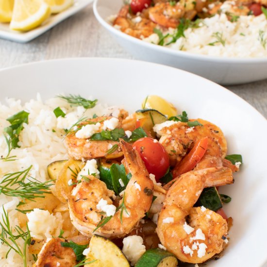 Greek Shrimp Bowls