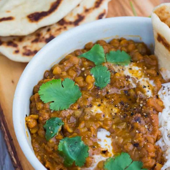 Red Curry Lentils (Instant Pot)