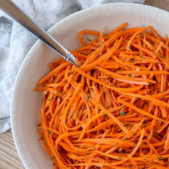 Carrot Salad with Lemon and Dill