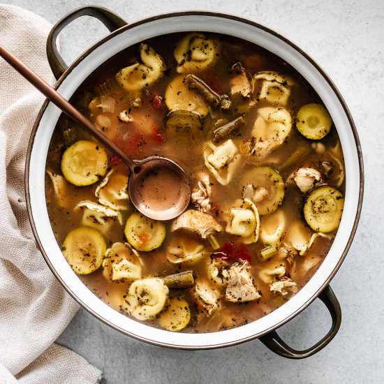 Chicken Tortellini Soup