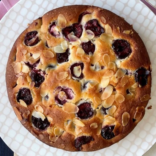 Cherry Almond Tea Cake