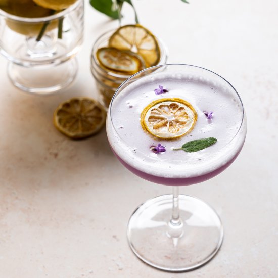 Lavender Sage Gin Sour