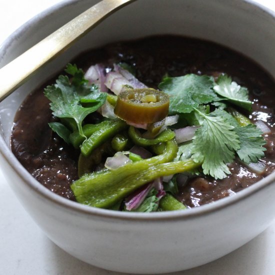 Instant Pot Black Bean soup