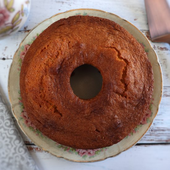 Homemade butter cake