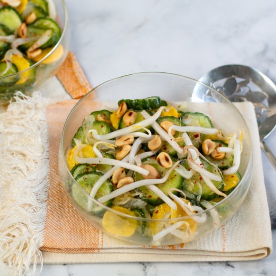 Thai Cucumber Salad/roasted peanuts