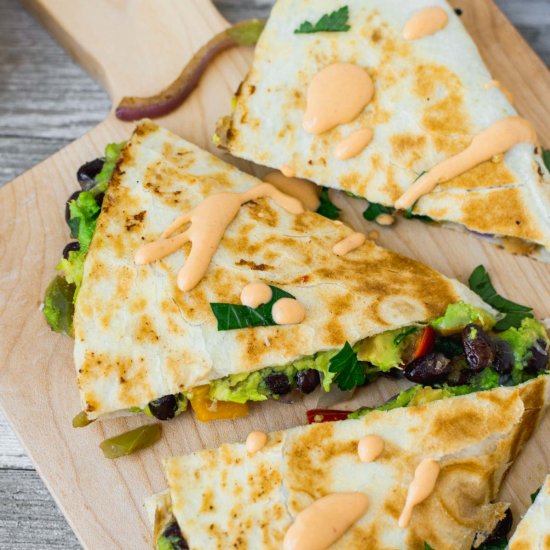 Easy Veggie Quesadillas