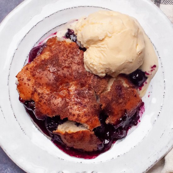 Bisquick Blueberry Cobbler