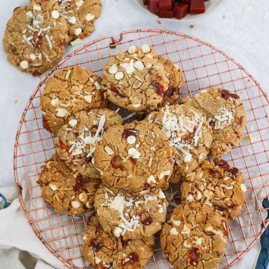 Brown Butter Coconut Guava Cookies