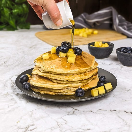 Sugar-Free Mango Pancakes