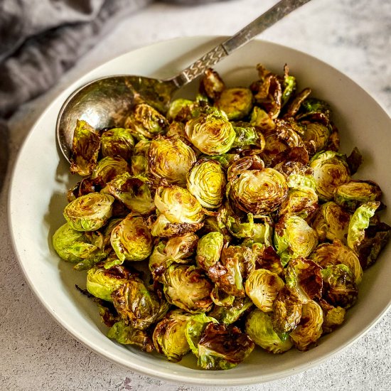 Air Fryer Brussels Sprouts (3 Ways)