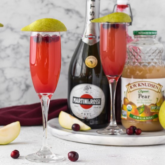 Cranberry Pear Mimosa