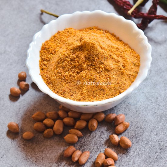 Peanut Chutney podi|Verkadalai podi