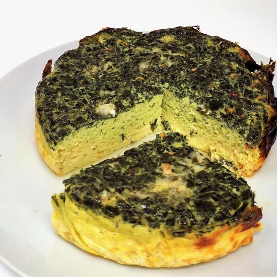 Slow Cooker Spinach & Cheese Quiche