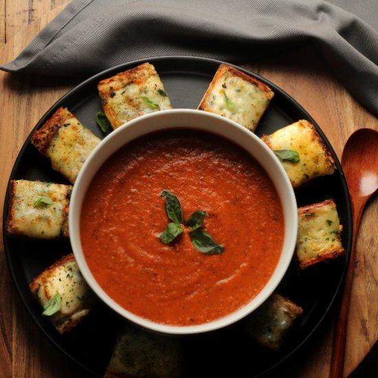 Roasted Tomato Basil Soup