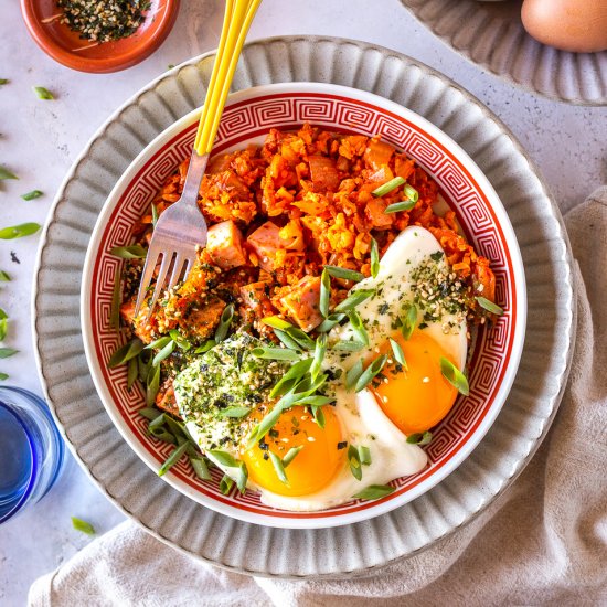 Kimchi Fried Cauliflower Rice