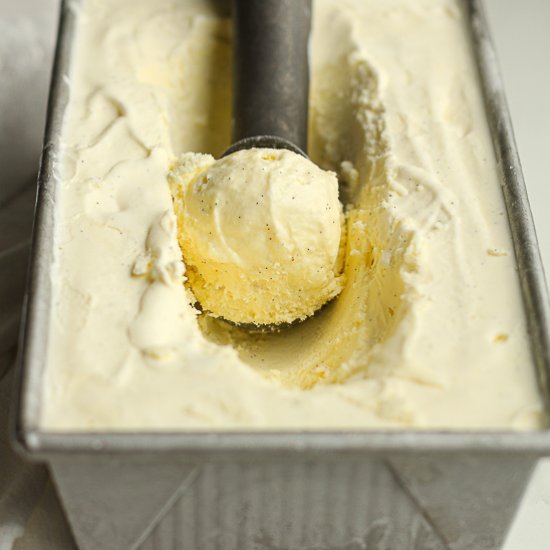 Homemade Vanilla Bean Ice Cream