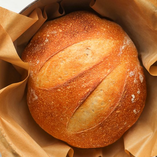 Overnight Sourdough Bread