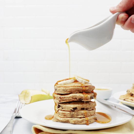 Banana Chocolate Chip Pancakes