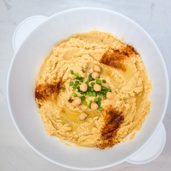 Easy Hummus (no tahini)