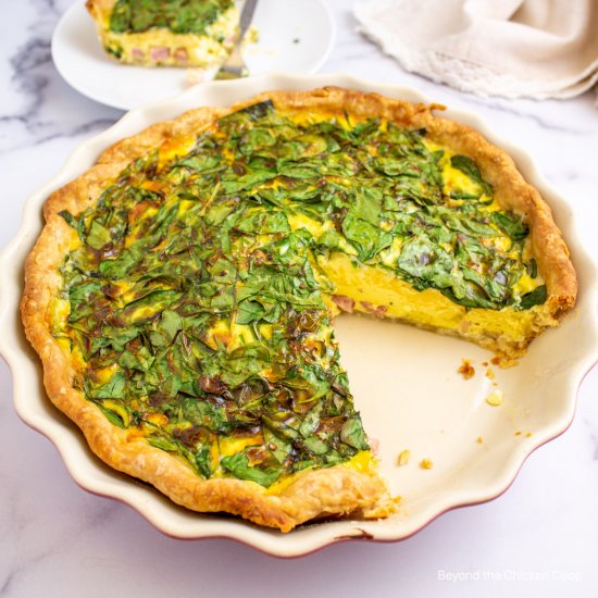 Ham and Spinach Quiche