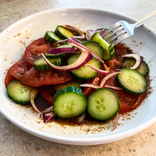 Asian Tomato and Cucumber Salad