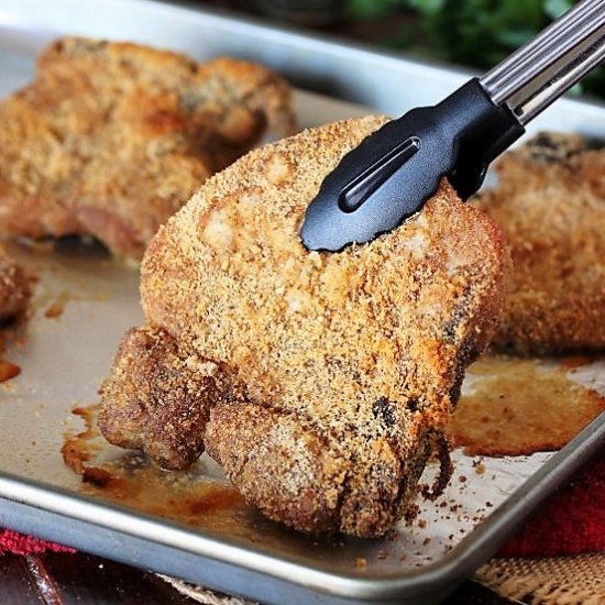 Homemade Shake & Bake Pork Chops