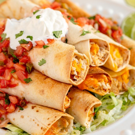 Cream Cheese Chicken Taquitos