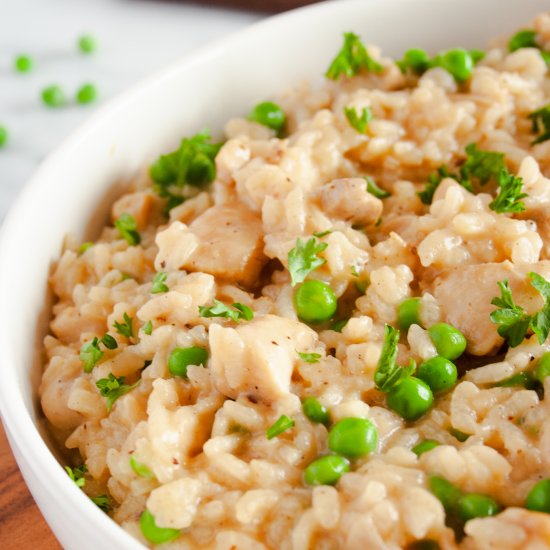 Oven-Baked Chicken Risotto