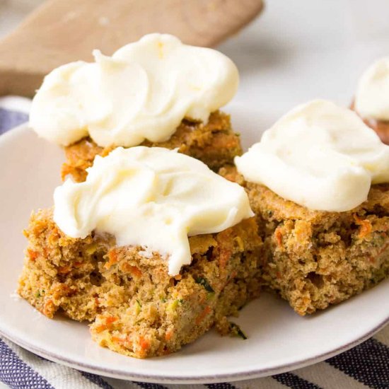 Zucchini Carrot Bars