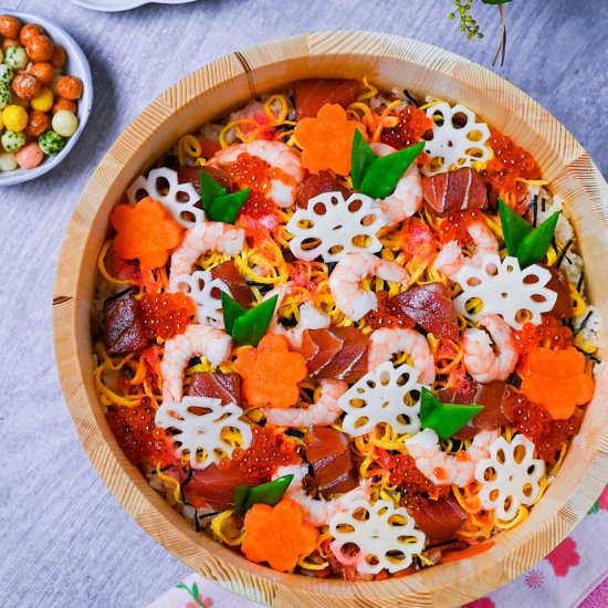 Chirashizushi Scattered Sushi Bowl