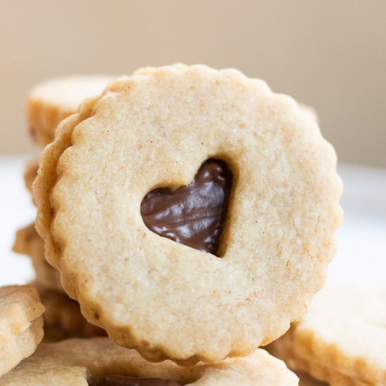 Nutella Linzer Cookies