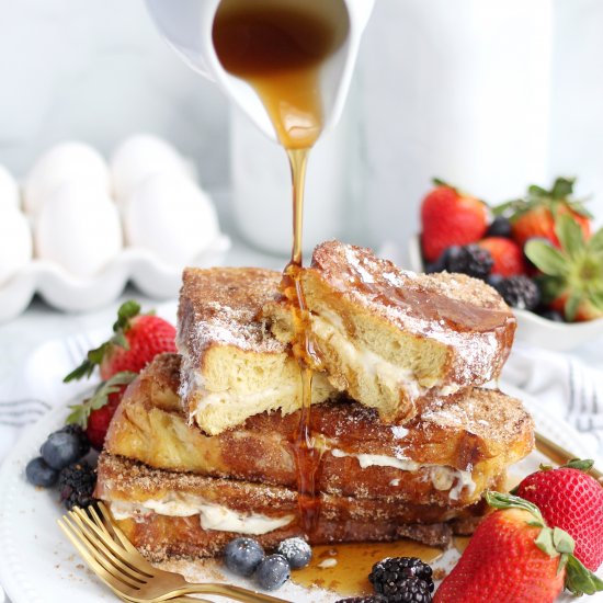 Churro Stuffed French Toast