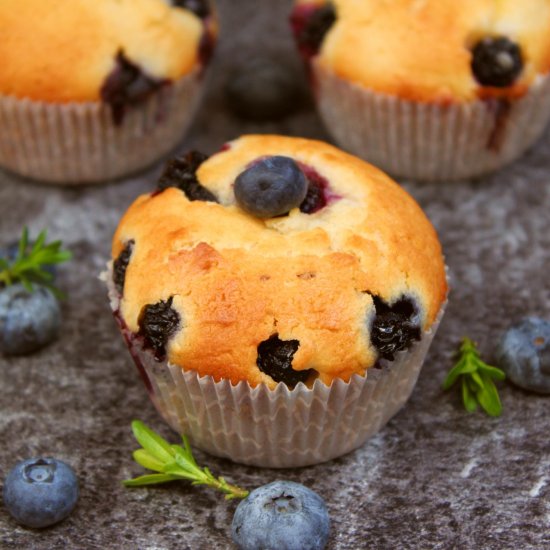 Blueberry Cream Cheese Muffins