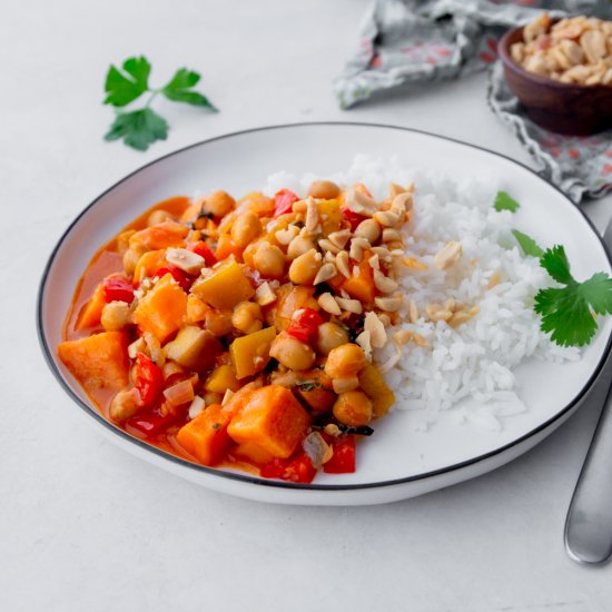 Thai Sweet Potato Chickpea Curry