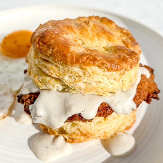 Chicken Fried Steak Biscuits