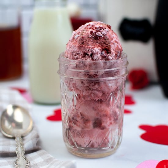 Homemade Red Velvet Ice Cream