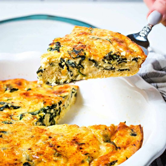 crustless spinach quiche