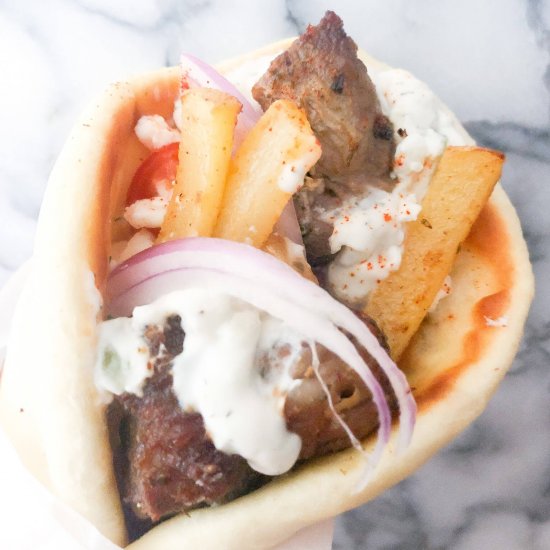 Traditional Greek Pork Souvlaki