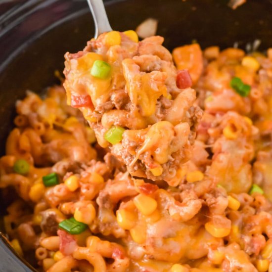 Crockpot Ground Beef Casserole