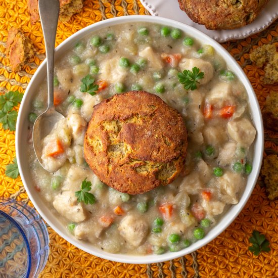 High Protein Chicken Pot Pie