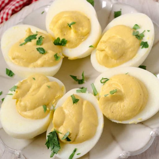 Caesar Deviled Eggs