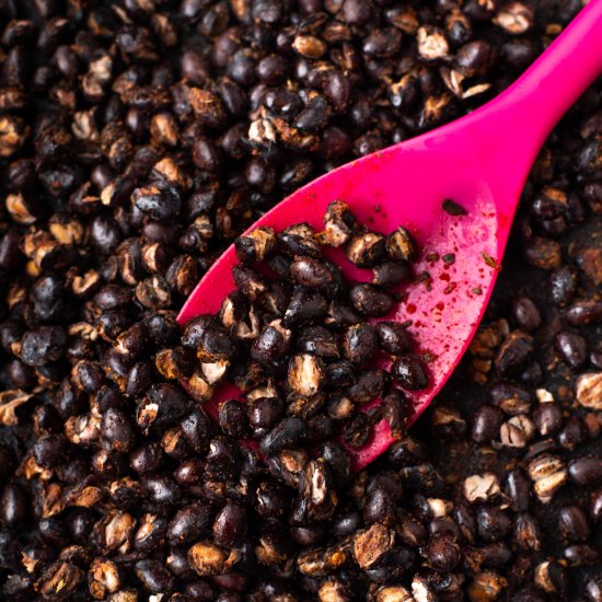 How to roast black beans