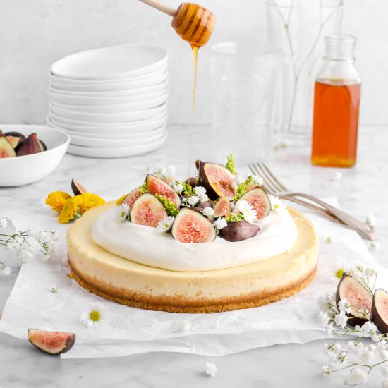 Goat Cheese and Honey Cheesecake