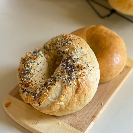 New York Sourdough Discard Bagels