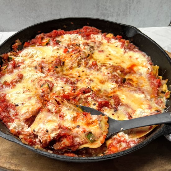 Easy Skillet Vegetable Lasagna