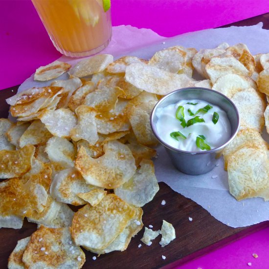 Easy Baked Taro Root Chips