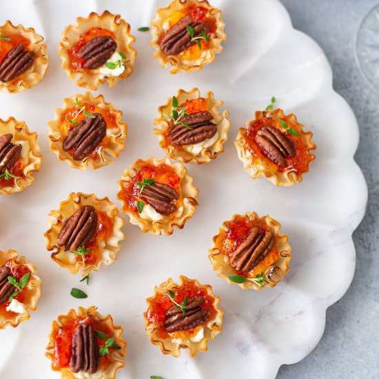 Pepper Jelly Phyllo Cups