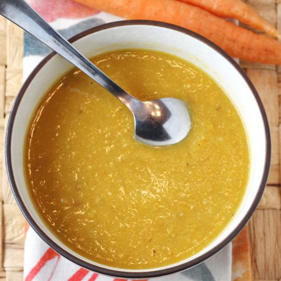 Charred Carrot Soup with Miso