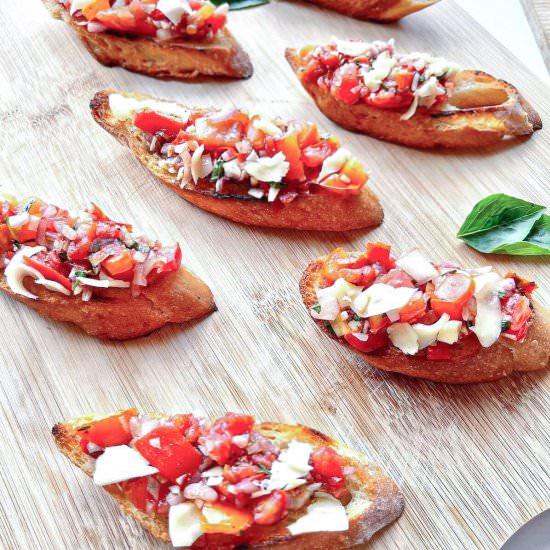 Bruschetta with Mozzarella