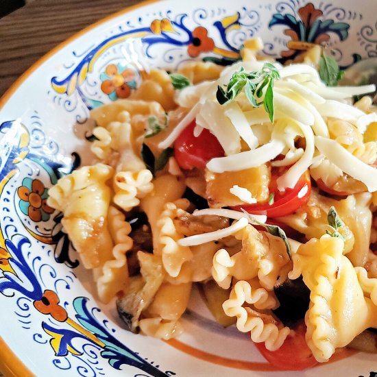 Campanelle with Eggplant & Tomatoes